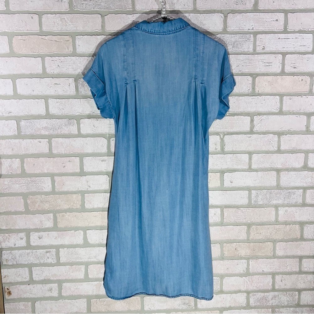 Anthropologie Cloth & Stone Janine Chambray Shirt Dress Size S - Picture 5 of 12
